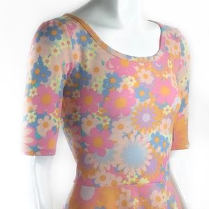 LulaRoe Women's Nicole Dress Pink Pastel Floral XS
